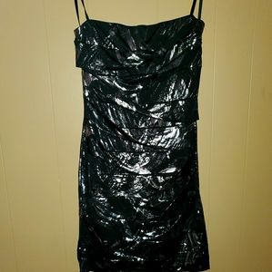 Black and silver dress